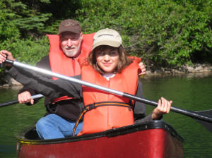 Canoeing on Swiftcurrent Lake