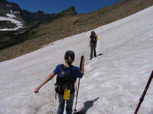 M&E cross snowfield