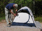 campsite at Many Glacier